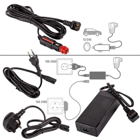 PRZENOŚNA LODÓWKA KOMPRESOROWA GCX37 BLACK