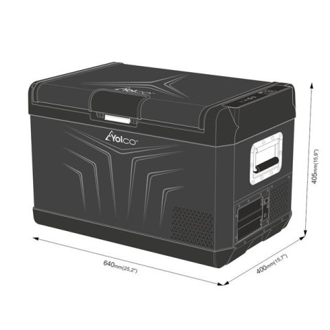 PRZENOŚNA LODÓWKA KOMPRESOROWA GCX37 BLACK
