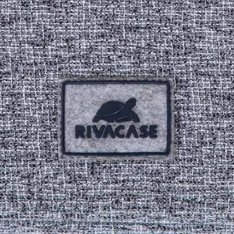 Etui na laptop 13,3" RIVACASE Anvik, jasny szare, z uchwytem, z materiału wodoodpornego, pluszowe wnętrze, tylna kieszeń na smar