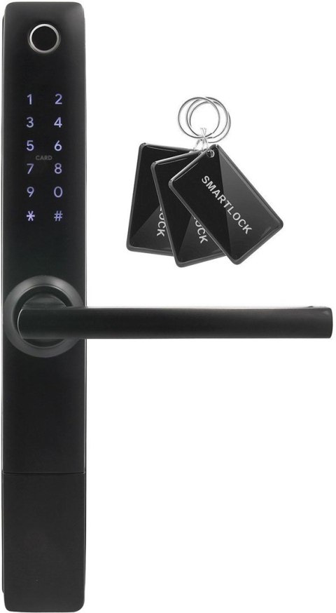 Klamka z kontrolerem dostępu EURA ELH-20H4 Black Klamka z kontrolerem dostępu EURA ELH-20H4 Black