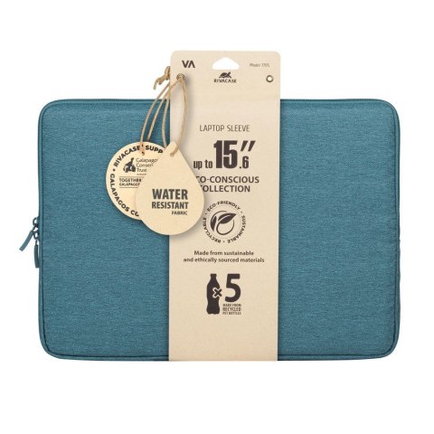 Rivacase Suzuka 7705 39,6 cm (15.6") Etui kieszeniowe Kolor Aqua
