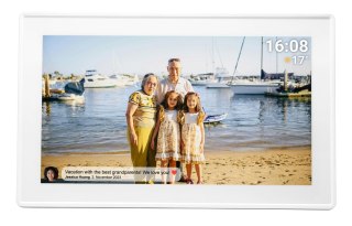 Denver PFF-1515W cyfrowa ramka na zdjęcia Biały 39,6 cm (15.6") Ekran dotykowy Wi-Fi