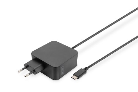 Ładowarka sieciowa zasilacz 1x USB-C PD 3.0 max. 65W zintegrowany kabel 1,2m czarna Ładowarka sieciowa zasilacz 1x USB-C PD 3.0 max. 65W zintegrowany kabel 1,2m czarna