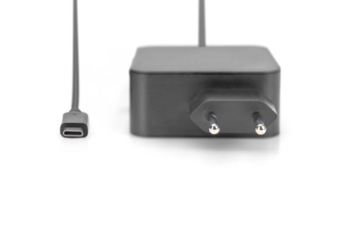 Ładowarka sieciowa zasilacz 1x USB-C PD 3.0 max. 65W zintegrowany kabel 1,2m czarna Ładowarka sieciowa zasilacz 1x USB-C PD 3.0 max. 65W zintegrowany kabel 1,2m czarna