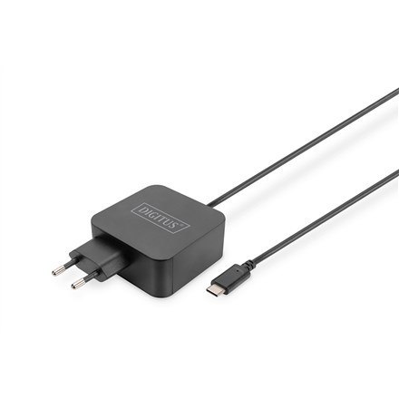 Ładowarka sieciowa zasilacz 1x USB-C PD 3.0 max. 65W zintegrowany kabel 1,2m czarna Ładowarka sieciowa zasilacz 1x USB-C PD 3.0 max. 65W zintegrowany kabel 1,2m czarna