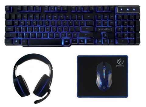 REBELTEC ZESTAW DLA GRACZY 4W1 KL+MY+PA+SŁ SHERMAN