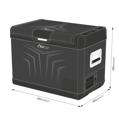 PRZENOŚNA LODÓWKA KOMPRESOROWA GCX47 BLACK