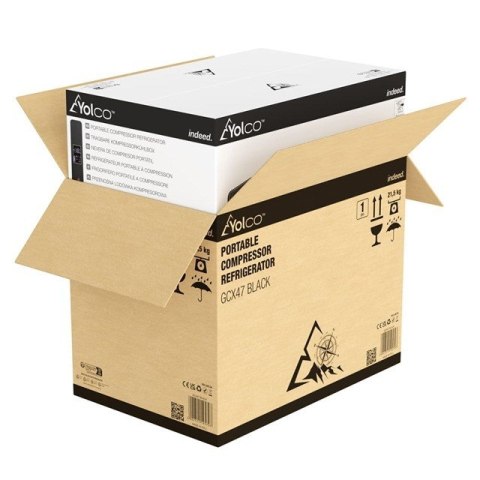 PRZENOŚNA LODÓWKA KOMPRESOROWA GCX47 BLACK