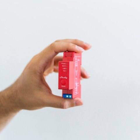 Shelly Pro 1PM 1-kanałowy przekaźnik z pomiarem energii na szynę DIN WIFI/LAN Shelly Pro 1PM 1-kanałowy przekaźnik z pomiarem energii na szynę DIN WIFI/LAN