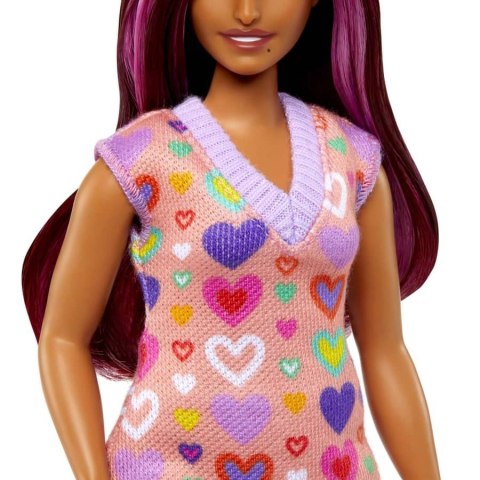 Barbie Fashionistas lalka w serduszkowej sukience Barbie Fashionistas lalka w serduszkowej sukience