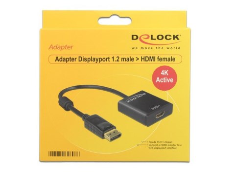 DeLOCK Adapter Displayport 1.2 męski DeLOCK Adapter Displayport 1.2 męski