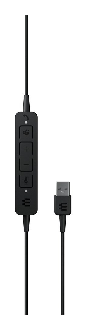 EPOS ADAPT 160T USB II Zestaw słuchawkowy Przewodowa Opaska na głowę Biuro/centrum telefoniczne USB Typu-A Czarny