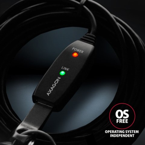 Kabel przedłużacz/repeater Axagon ADR-305 USB 3.2 Gen 1 A-M -> A-F active extension/repeater cable 5m - Kabel - Digital/Daten ka