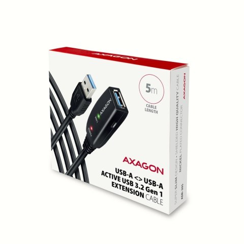 Kabel przedłużacz/repeater Axagon ADR-305 USB 3.2 Gen 1 A-M -> A-F active extension/repeater cable 5m - Kabel - Digital/Daten ka