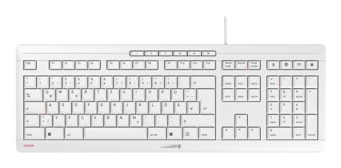 CHERRY STREAM klawiatura Biuro USB QWERTZ Niemiecki Biały CHERRY STREAM klawiatura Biuro USB QWERTZ Niemiecki Biały