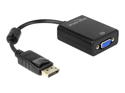 DeLOCK 61848 adapter kablowy 0,125 m VGA (D-Sub) DisplayPort Czarny DeLOCK 61848 adapter kablowy 0,125 m VGA (D-Sub) DisplayPort Czarny
