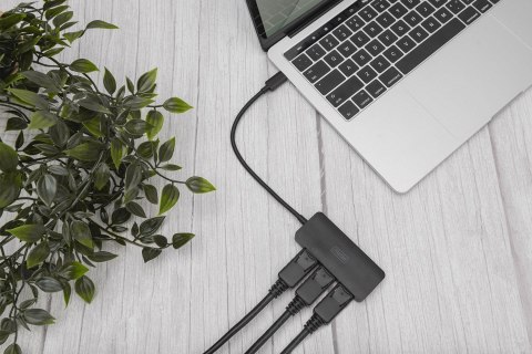Digitus 3-portowy koncentrator wideo MST (USB-C™ -> 3 x DisplayPort) Digitus 3-portowy koncentrator wideo MST (USB-C™ -> 3 x DisplayPort)