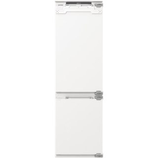 Lodówka Gorenje NRKI517E82WF, klasa energetyczna E, wbudowana, kombi, wysokość 177,2 cm, system No Frost, pojemność chłodziarki 