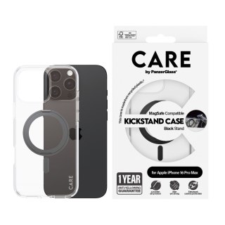 Pokrowiec na telefon komórkowy PanzerGlass CARE by PG BLK Kick/MagS iPhone16P 6.9 Przezroczysty