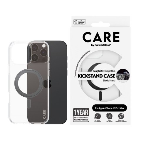 Pokrowiec na telefon komórkowy PanzerGlass CARE by PG BLK Kick/MagS iPhone16P 6.9 Przezroczysty Pokrowiec na telefon komórkowy PanzerGlass CARE by PG BLK Kick/MagS iPhone16P 6.9 Przezroczysty