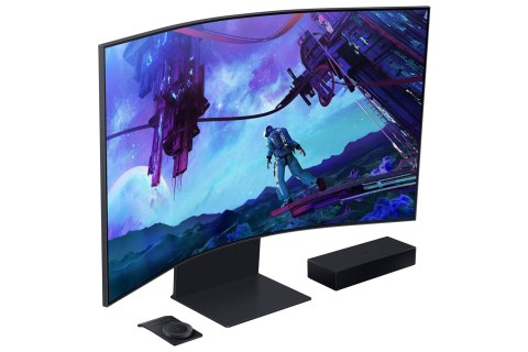 Samsung G97NC monitor komputerowy 139,7 cm (55") 3840 x 2160 px 4K Ultra HD LED Czarny