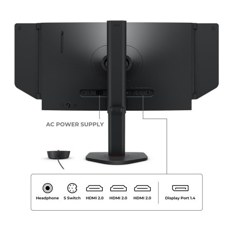 ZOWIE XL2566X+ monitor komputerowy 61,2 cm (24.1") 1920 x 1080 px Full HD Czarny