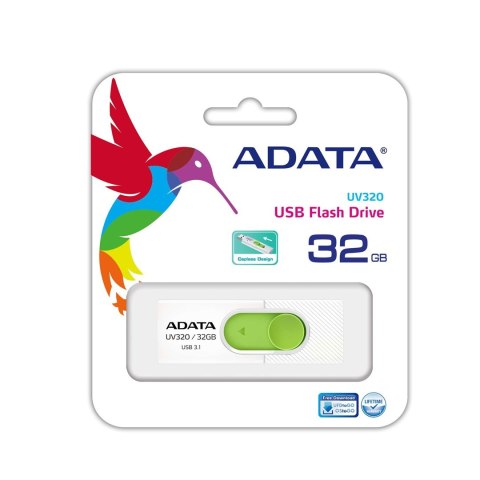 Pendrive ADATA UV320 AUV320-32G-RWHGN (32GB; USB 3.1; kolor biały) Pendrive ADATA UV320 AUV320-32G-RWHGN (32GB; USB 3.1; kolor biały)