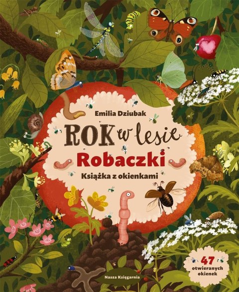 Rok w lesie. Robaczki. Książka z okienkami Rok w lesie. Robaczki. Książka z okienkami