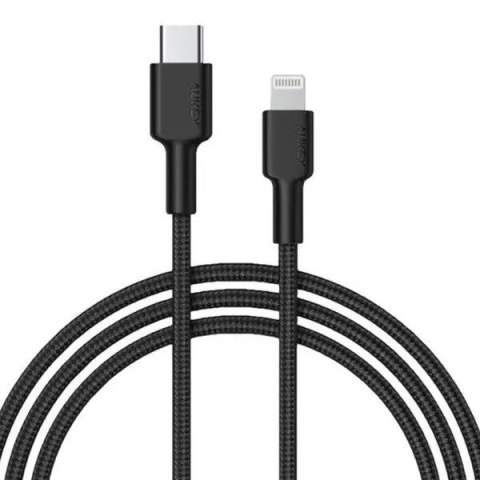 AUKEY KABEL USB-C - LIGHTNING MFI 27W OPLOT 1,8M AUKEY KABEL USB-C - LIGHTNING MFI 27W OPLOT 1,8M