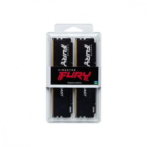 Pamięć DDR5 Fury Beast 64GB(2*32GB)/6400 CL32 XMP czarna Pamięć DDR5 Fury Beast 64GB(2*32GB)/6400 CL32 XMP czarna