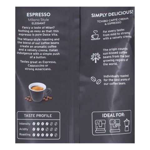 Kawa Ziarnista Tchibo Espresso Milano Style 1KG Kawa Ziarnista Tchibo Espresso Milano Style 1KG