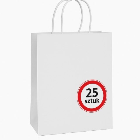 BSTech Torba Papierowa z rączką biała 280x140x280 25 szt 120 gsm BSTech Torba Papierowa z rączką biała 280x140x280 25 szt 120 gsm