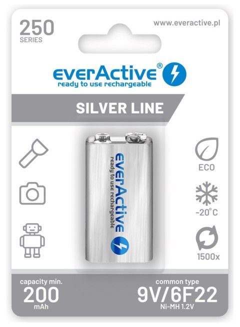 Zestaw akumulatorków everActive EVHRL22-250 (250 mAh ; Ni-MH) Zestaw akumulatorków everActive EVHRL22-250 (250 mAh ; Ni-MH)