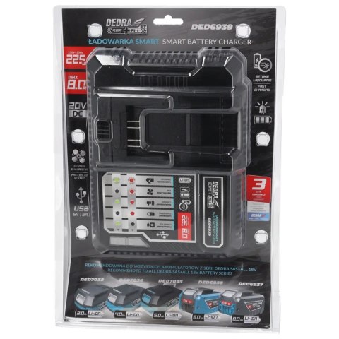 Szybka ładowarka 18V 8A SAS+ALL Szybka ładowarka 18V 8A SAS+ALL