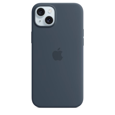 Apple Original iPhone 15 Plus Silicone Case mit MagSafe - Sturmblau Apple Original iPhone 15 Plus Silicone Case mit MagSafe - Sturmblau