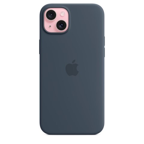 Apple Original iPhone 15 Plus Silicone Case mit MagSafe - Sturmblau Apple Original iPhone 15 Plus Silicone Case mit MagSafe - Sturmblau