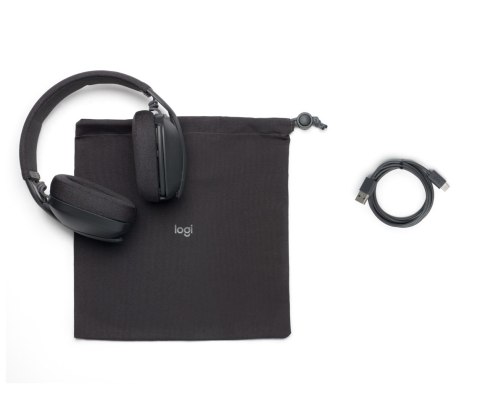 Logitech Zone Vibe 100 Zestaw słuchawkowy Bezprzewodowy Opaska na głowę Połączenia/muzyka Bluetooth Grafitowy