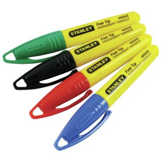 Stanley 1-47-329 marker 72 szt. Czarny, Niebieski, Zielony, Czerwony