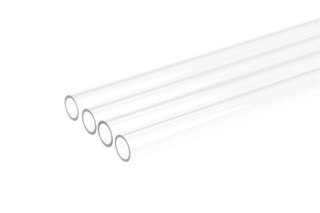 Alphacool Ice Tube 13/10mm Twarda tuba akrylowa (PMMA) - przezroczysta, 80cm (zestaw 4 szt.)