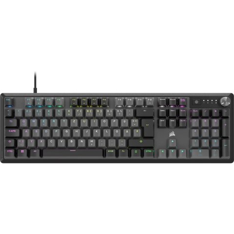 Corsair K70 CORE RGB klawiatura Gaming USB QWERTY Niemiecki Szary Corsair K70 CORE RGB klawiatura Gaming USB QWERTY Niemiecki Szary