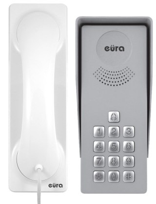 Domofon 'EURA' ADP-36A3 'INGRESSO BIANCO' - 1-rodzinny, kaseta zewnętrzna z szyfratorem