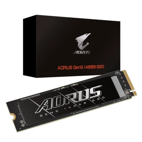Dysk SSD 2 TB Gigabyte AORUS 14000 M.2 NVMe Gen5, 14500/12700 MB/s Dysk SSD 2 TB Gigabyte AORUS 14000 M.2 NVMe Gen5, 14500/12700 MB/s