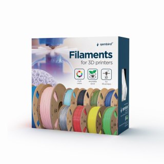 Gembird 3DP-PLA1.75-01-GR materiały drukarskie 3D Kwas polimlekowy (PLA) Szary 1 kg