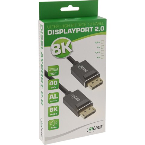 InLine 15402P kabel DisplayPort 2 m Czarny InLine 15402P kabel DisplayPort 2 m Czarny