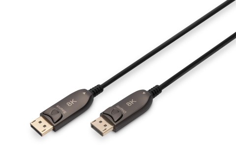 Kabel DP/DP M/M czarny 10m DisplayPort 1.4 Hybrydowy AOC 8K 60Hz UHD Kabel DP/DP M/M czarny 10m DisplayPort 1.4 Hybrydowy AOC 8K 60Hz UHD