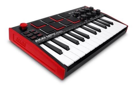 Klawiatura sterująca AKAI MPK Mini MK3 kontroler MIDI USB Czarny, Czerwony Klawiatura sterująca AKAI MPK Mini MK3 kontroler MIDI USB Czarny, Czerwony