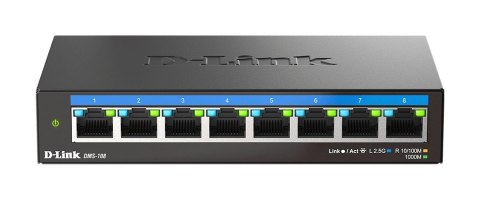 8-portowy wielogigabitowy przełącznik biurkowy D-Link 2.5G - niezarządzany - L2 - 2.5G Ethernet (100/1000/2500)