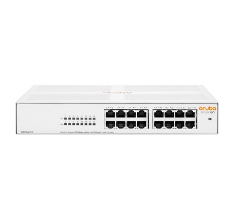 Aruba Instant On 1430 16G Nie zarządzany L2 Gigabit Ethernet (10/100/1000) 1U Biały Aruba Instant On 1430 16G Nie zarządzany L2 Gigabit Ethernet (10/100/1000) 1U Biały