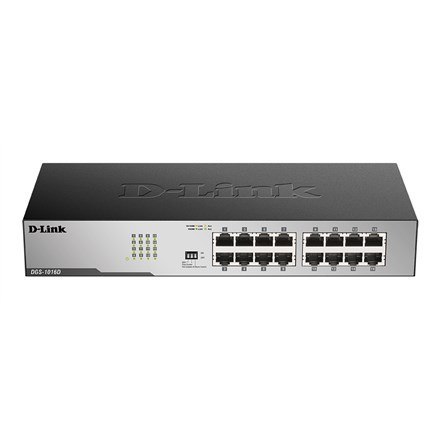 D-Link DGS-1016D/E łącza sieciowe Nie zarządzany Czarny, Metaliczny D-Link DGS-1016D/E łącza sieciowe Nie zarządzany Czarny, Metaliczny