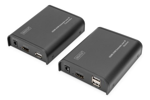 Digitus Przedłużacz sygnału wideo HDMI KVM przez IP, zestaw Digitus Przedłużacz sygnału wideo HDMI KVM przez IP, zestaw